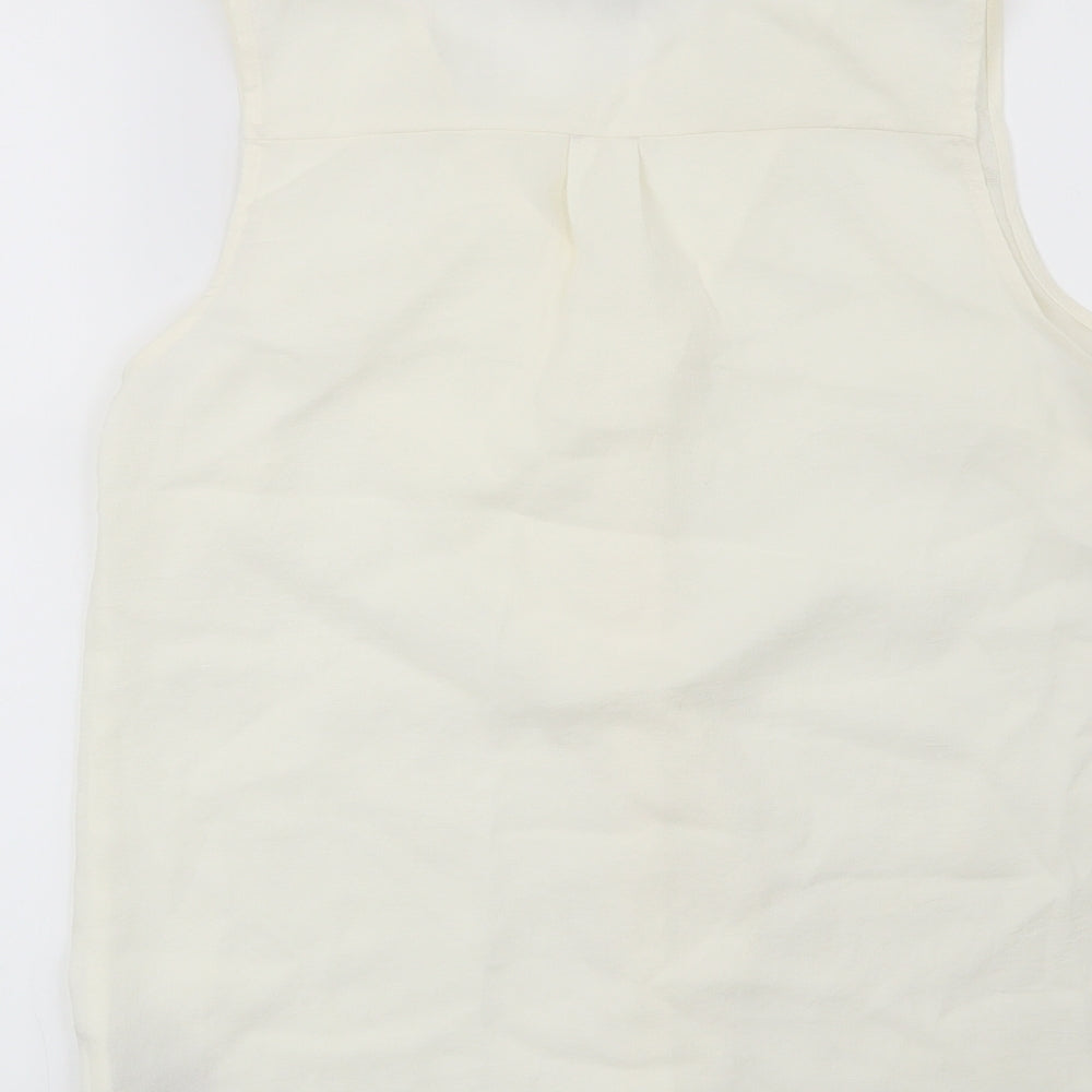 NEXT Womens Beige Basic Blouse Size 8