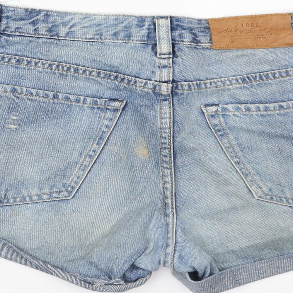 H&M Womens Blue Cut-Off Shorts Size 30 in
