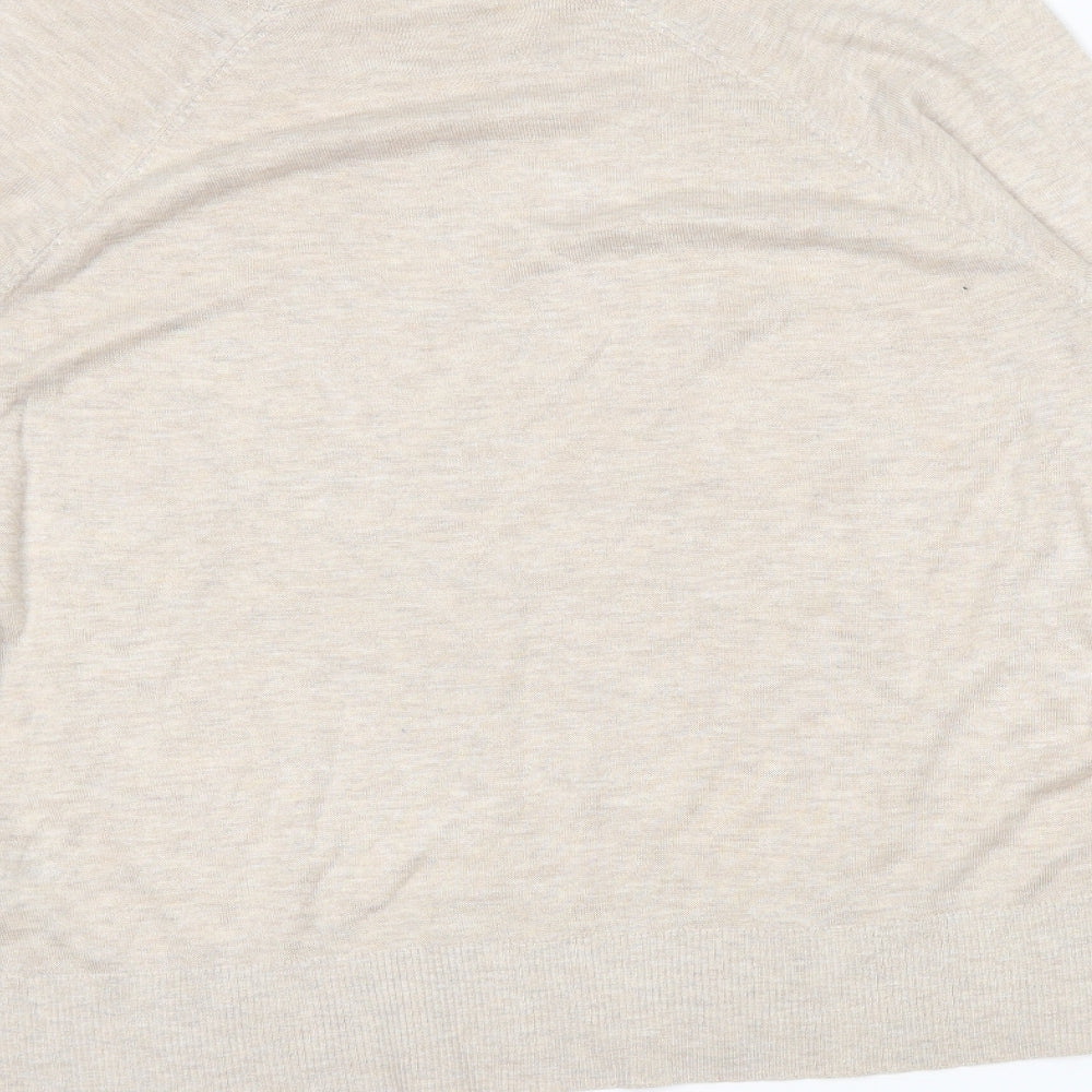 H&M Womens Ivory Tunic Jumper Size L