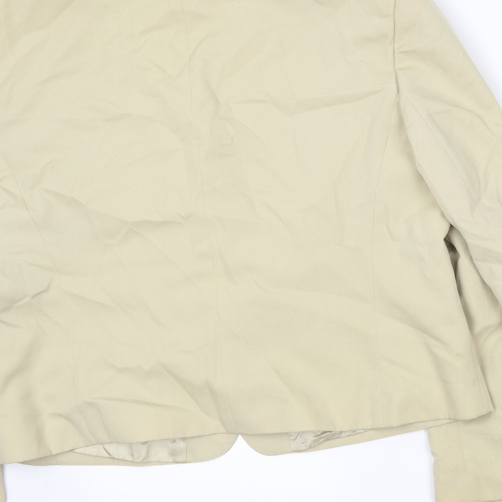 Yarell Womens Beige Jacket Blazer Size 16