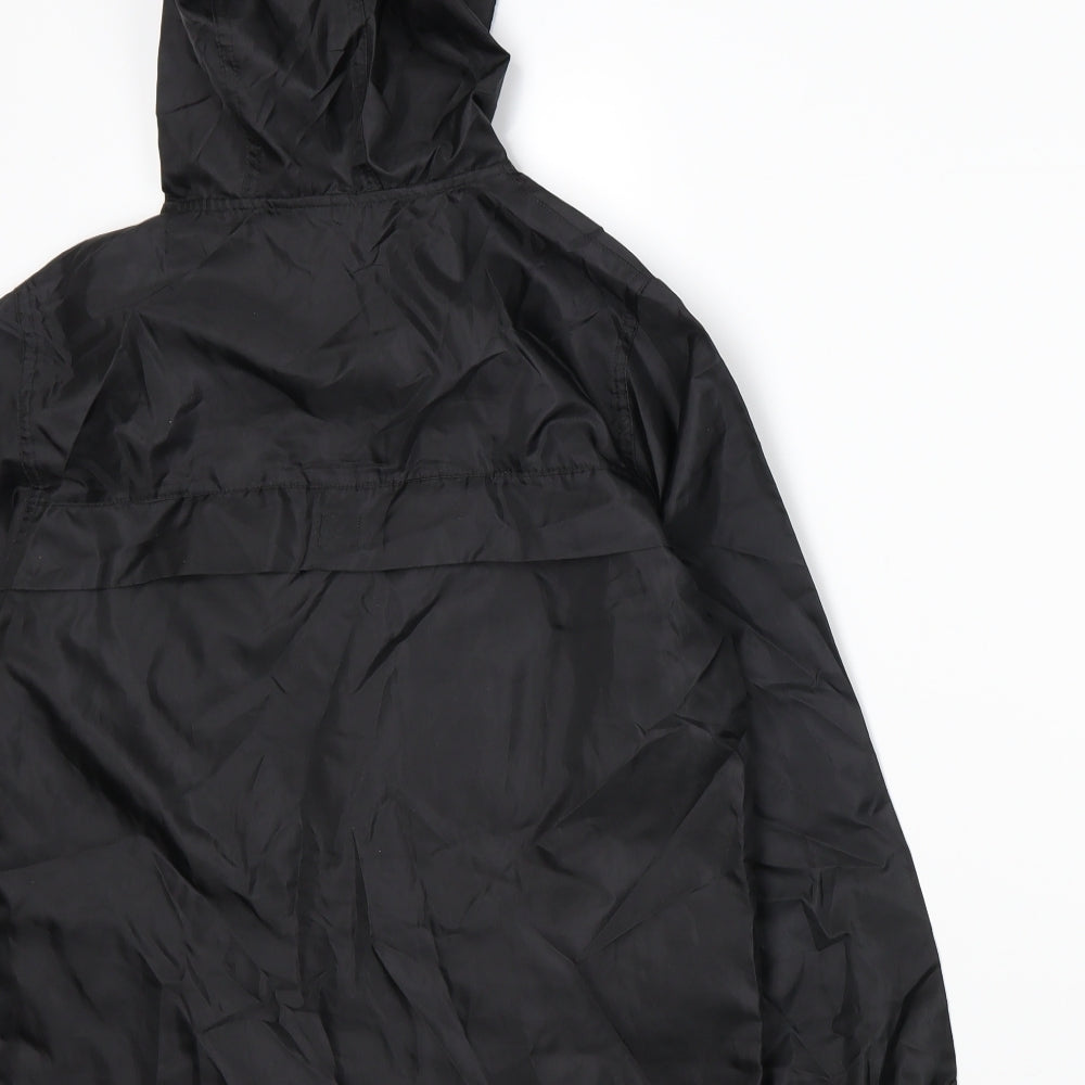 TU Boys Black Rain Coat Coat Size 9-10 Years