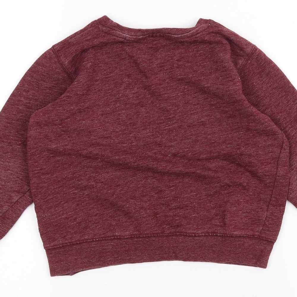 NEXT Girls Red Pullover Jumper Size 4-5 Years