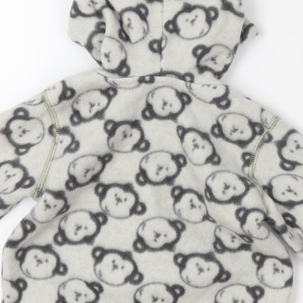 George Baby Grey Pullover Jumper Size 6-9 Months - Monkeys
