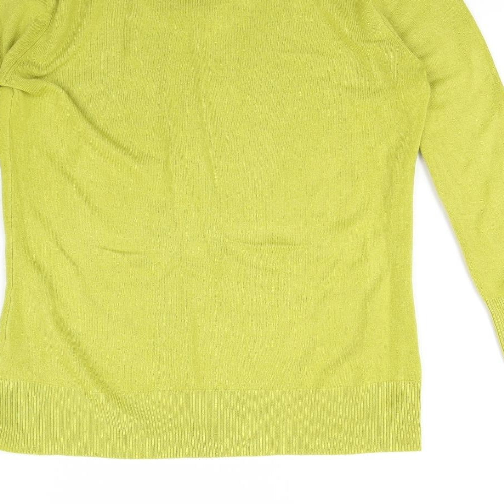 Per Una Womens Green Pullover Sweatshirt Size 10