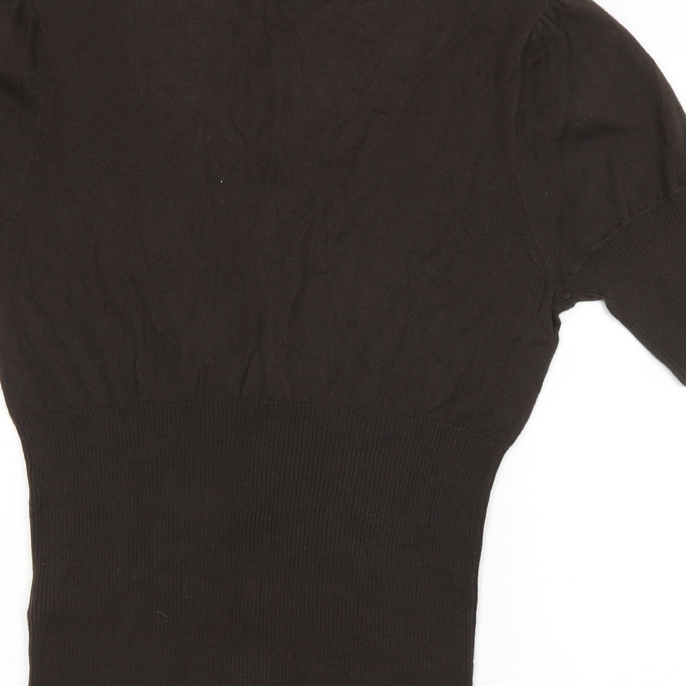 Mexx Womens Brown Shrug Jumper Size L