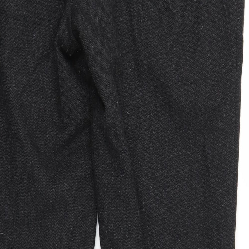 M&S Womens Black Trousers Size 14 L27 in