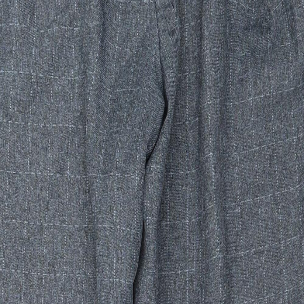 EWM Womens Green Check Trousers Size 16 L26 in