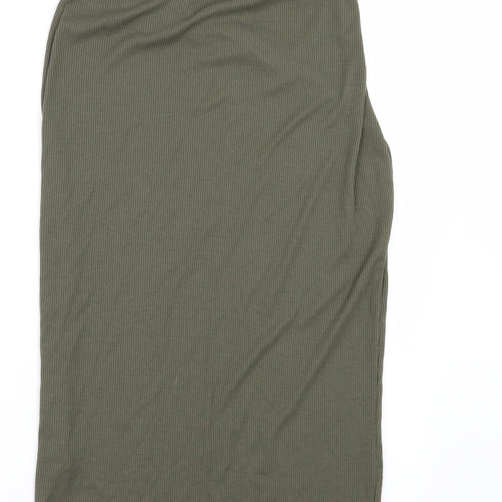 Oasis Womens Green Straight & Pencil Skirt Size S