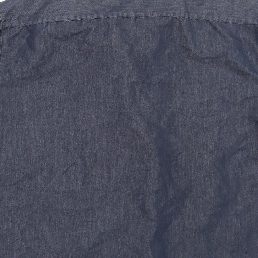 Debenhams Mens Blue Button-Up Size L