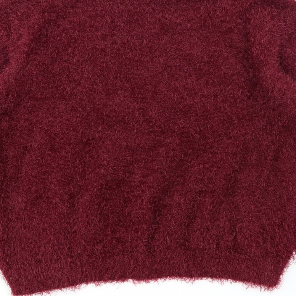 Divided Womens Purple Pullover Jumper Size S
