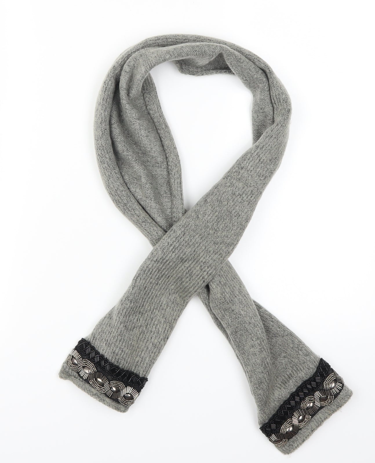 Preworn Womens Grey Scarf