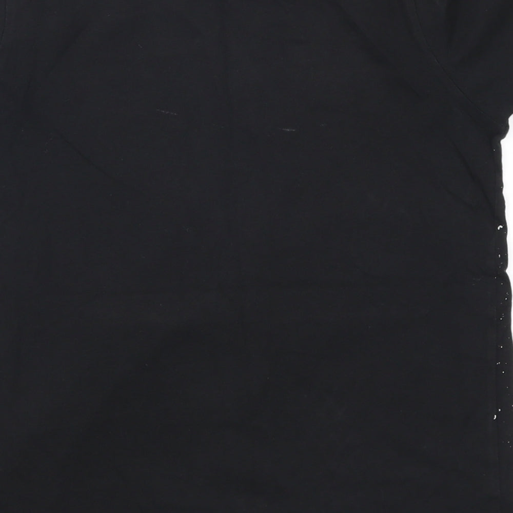 Preworn Boys Black Basic T-Shirt Size 9-10 Years - Urban Free Flow NYC