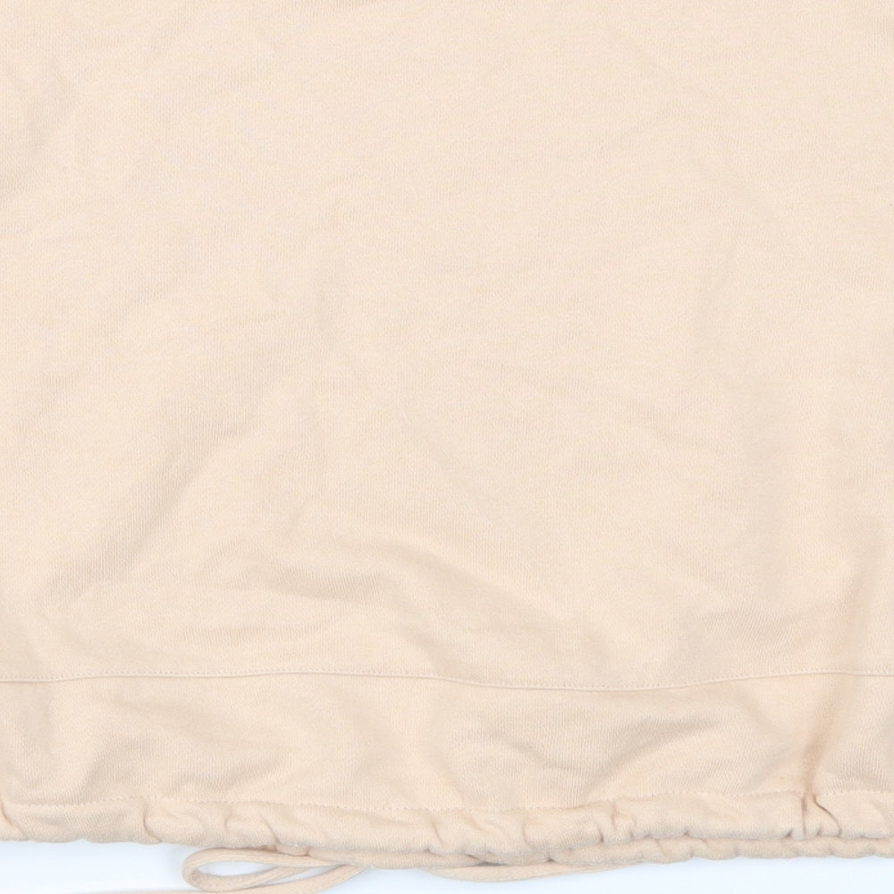 Marks and Spencer Womens Beige Striped Pullover Sweatshirt Size 12