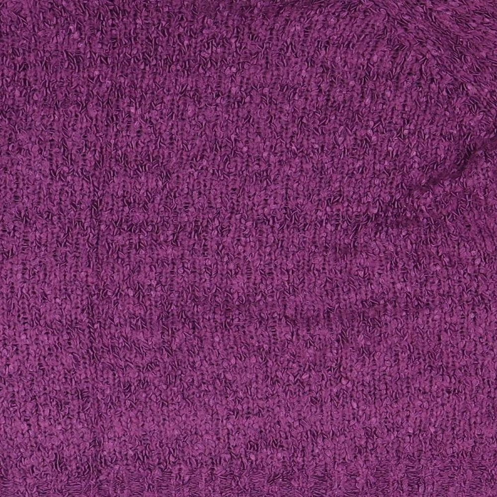 George Womens Purple Knit Pullover Jumper Size 14