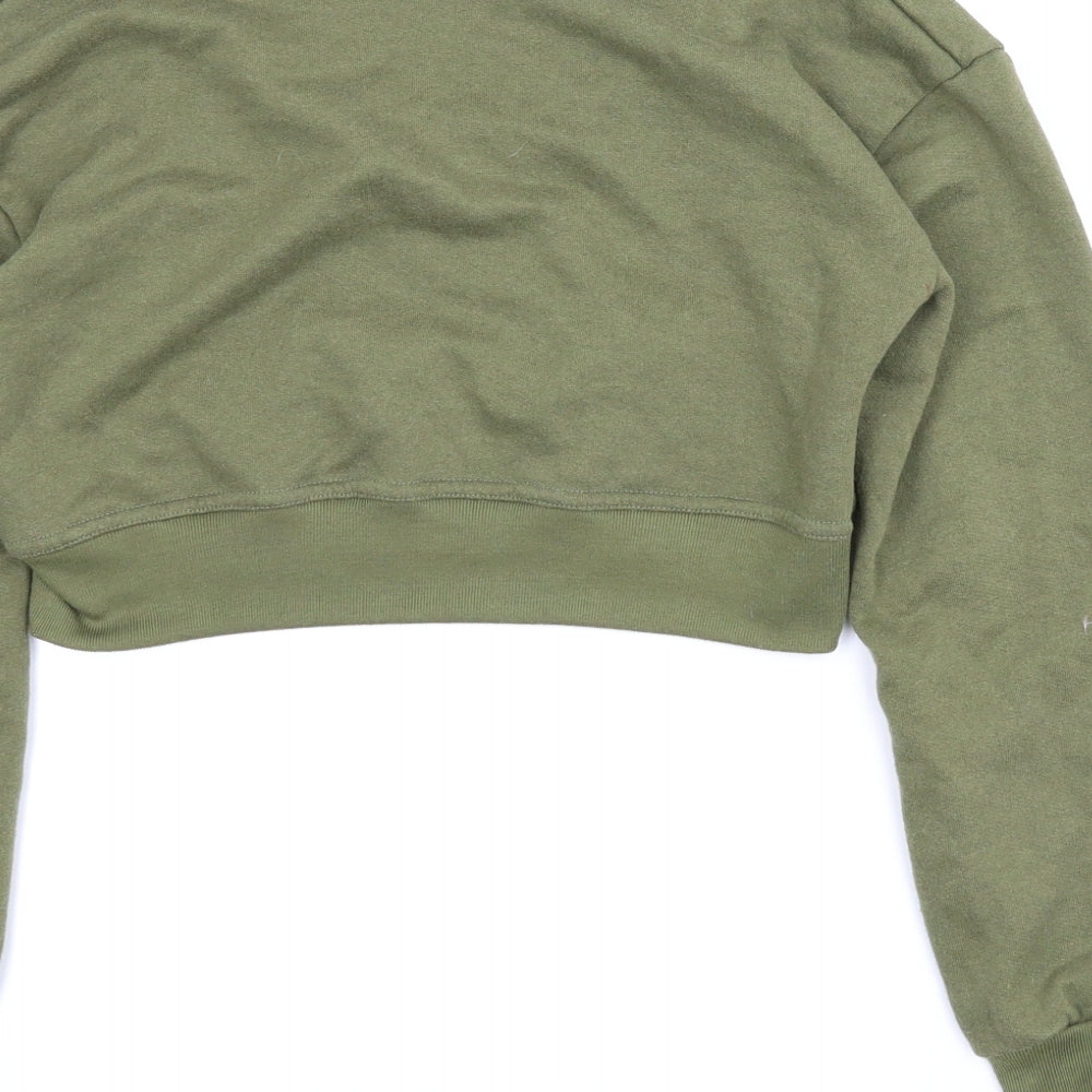 RMB Womens Green Pullover Jumper Size M - Cropped