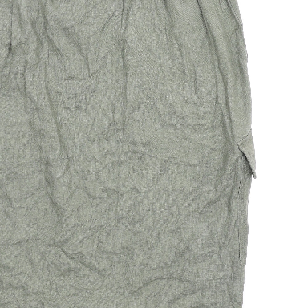 George Womens Green Wrap Skirt Size 16