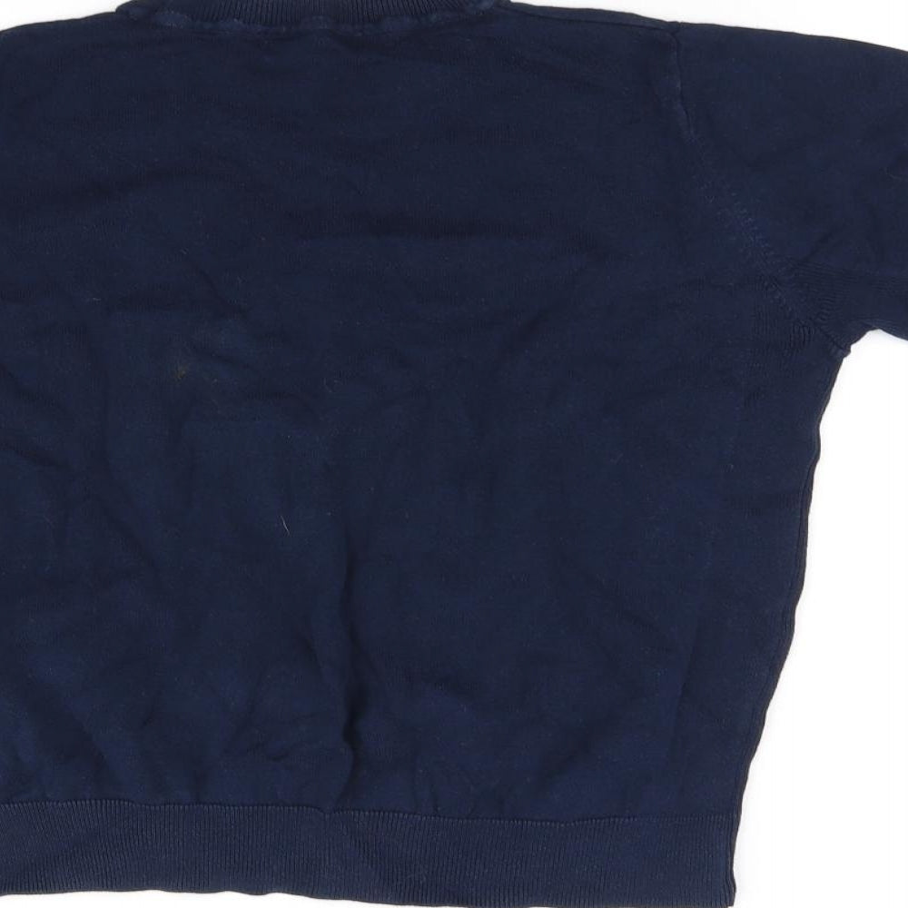 Marks and Spencer Womens Blue Basic T-Shirt Size 14