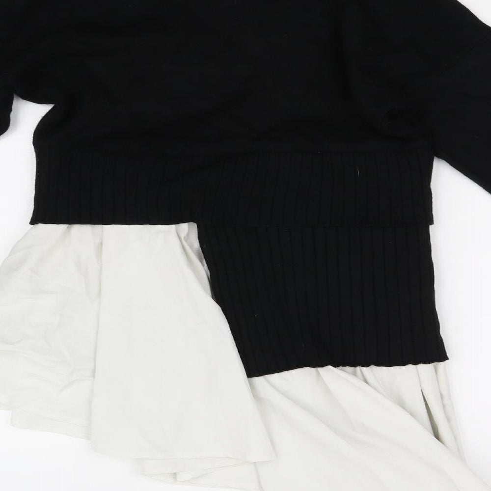 CAMERO ROSE Womens Black Pullover Jumper Size M