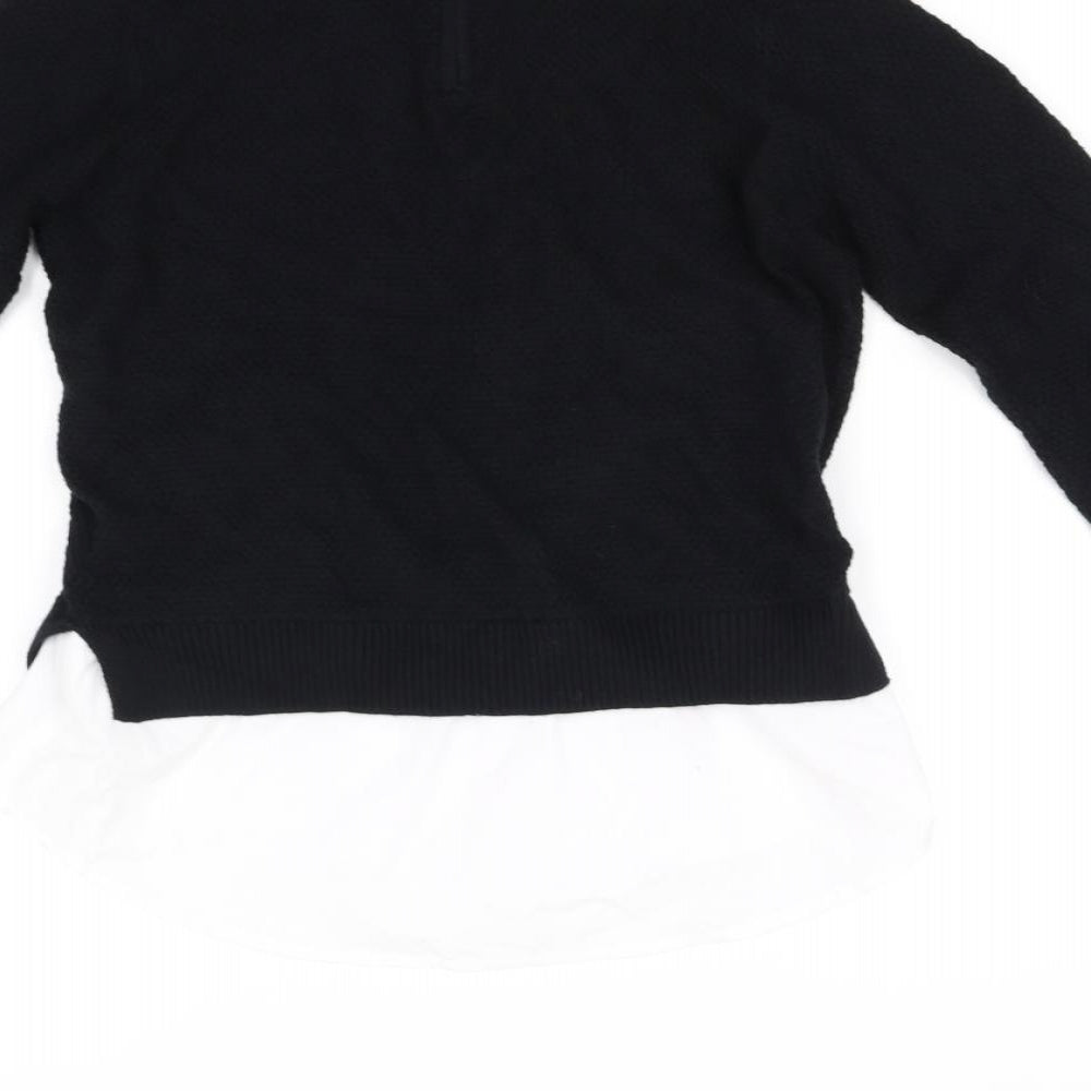 f&F school Girls Black Pullover Jumper Size 11-12 Years