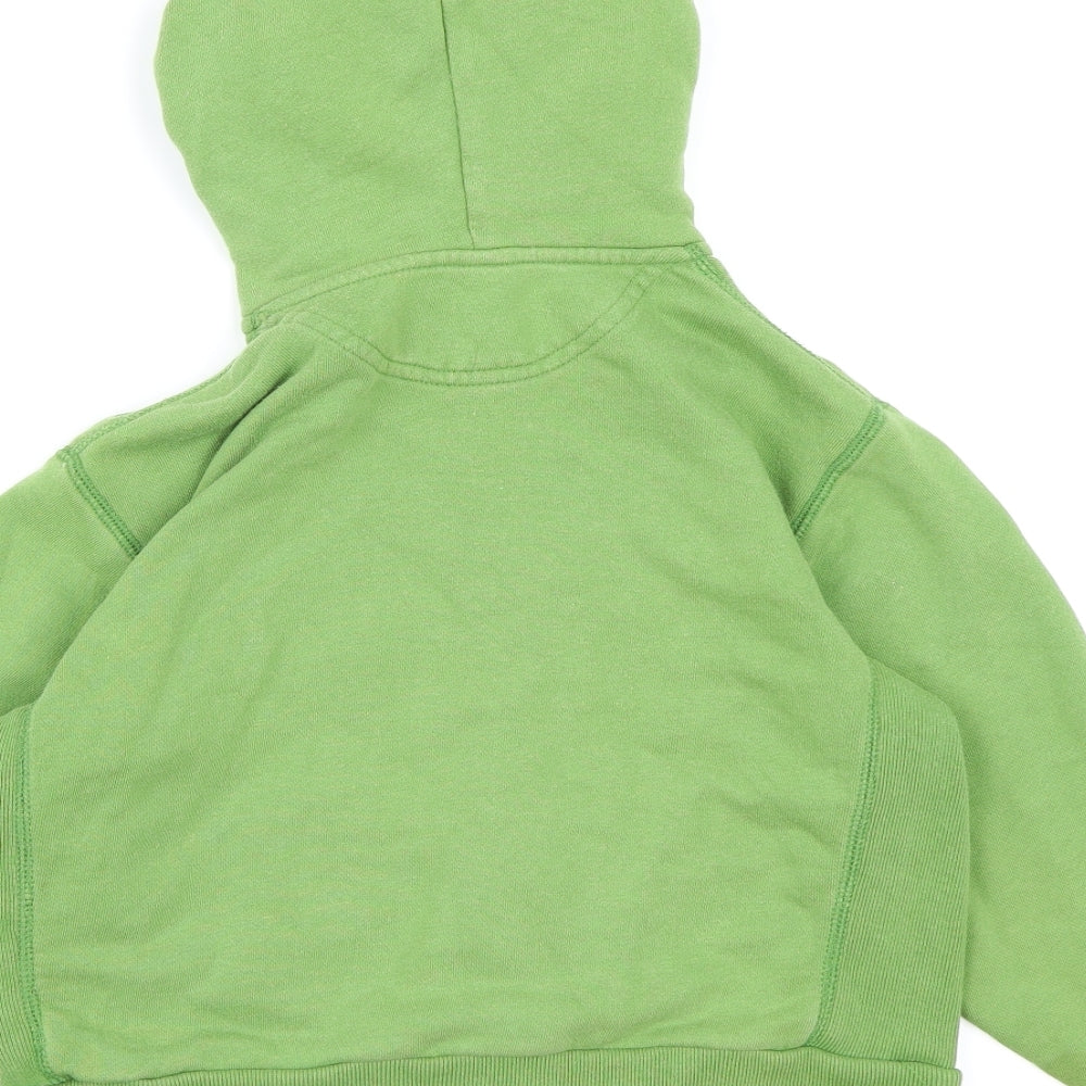 Gap Boys Green Jersey Full Zip Hoodie Size 4 Years