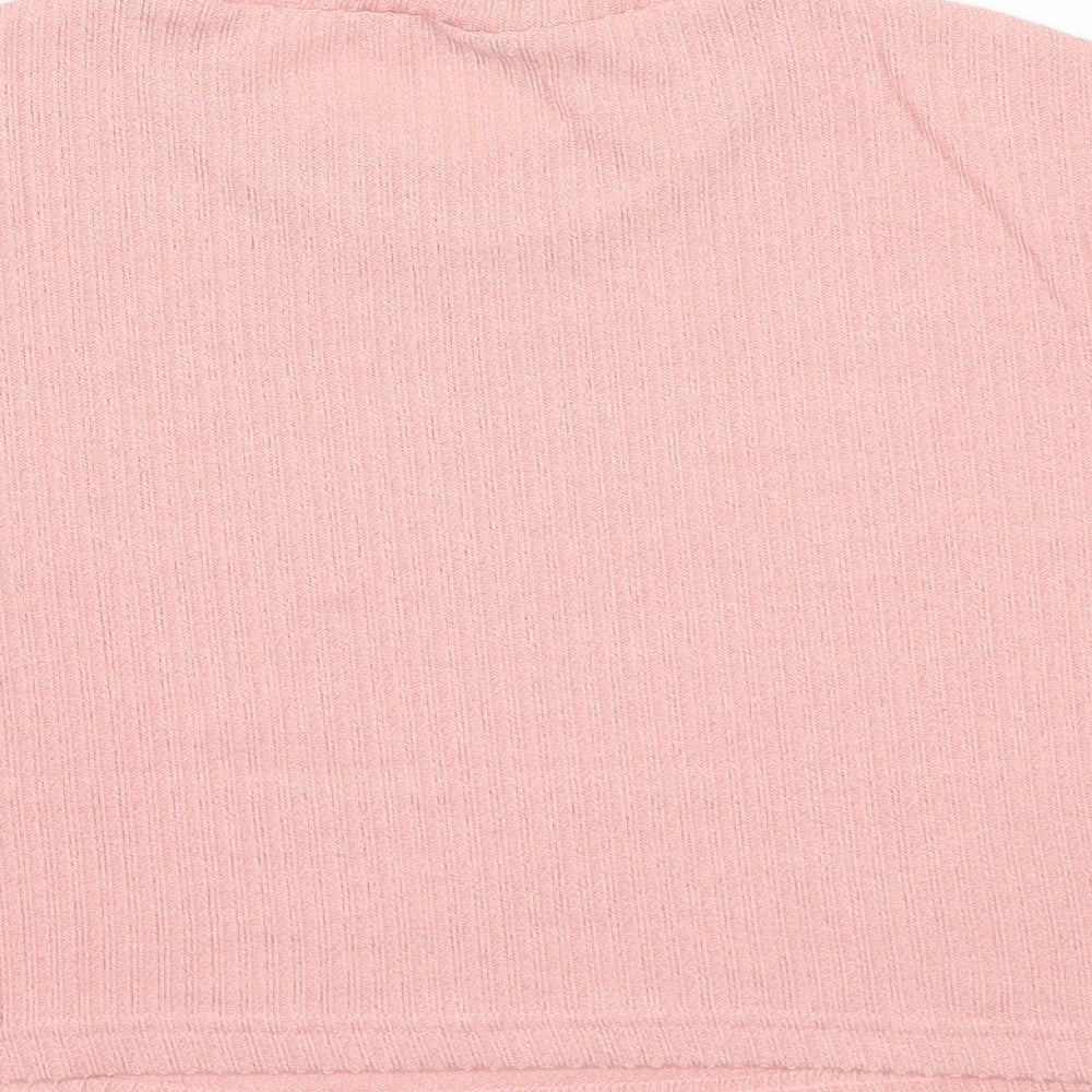 SheIn Womens Pink Cropped T-Shirt Size XL