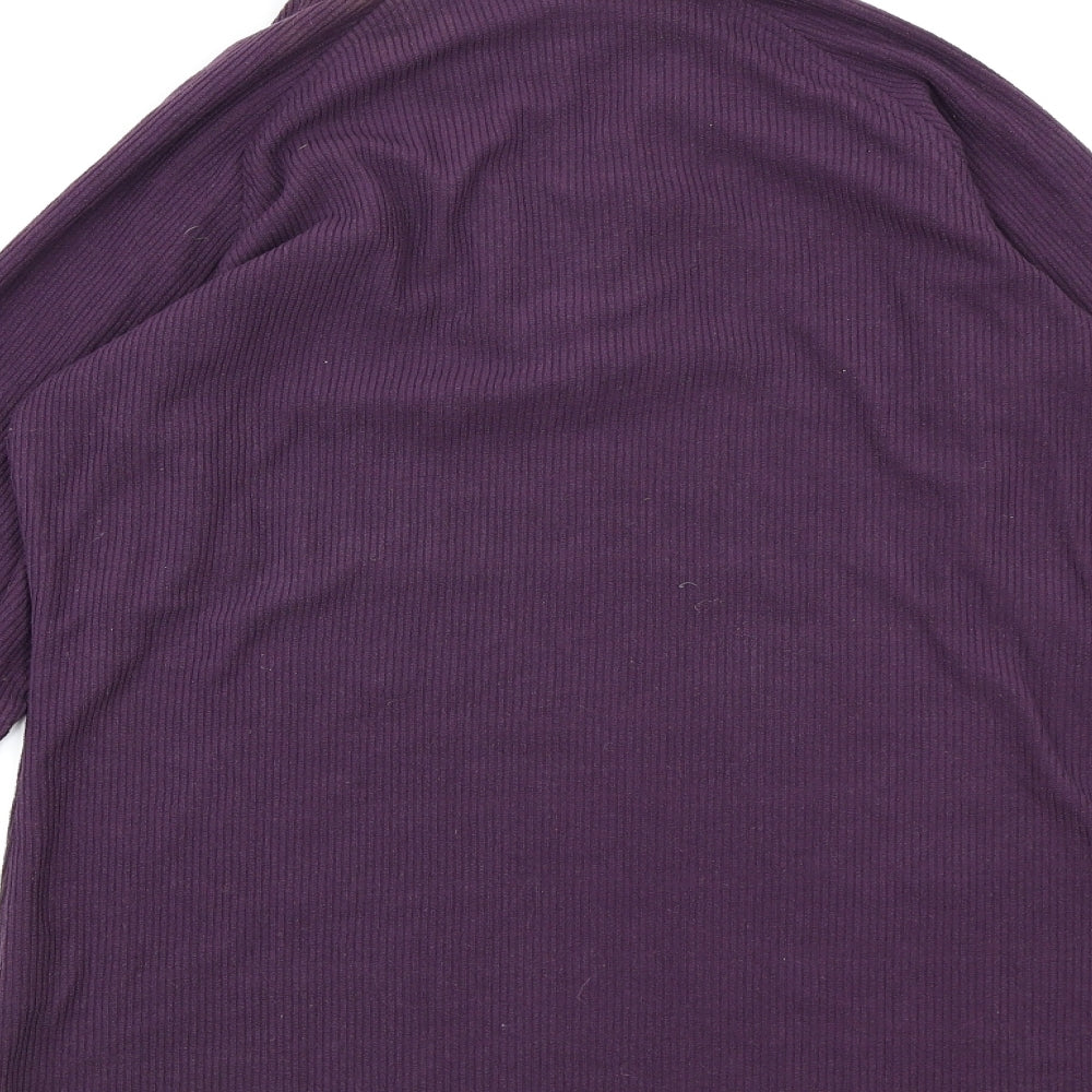 Mountain Life Womens Purple Fleece Jacket Size 10