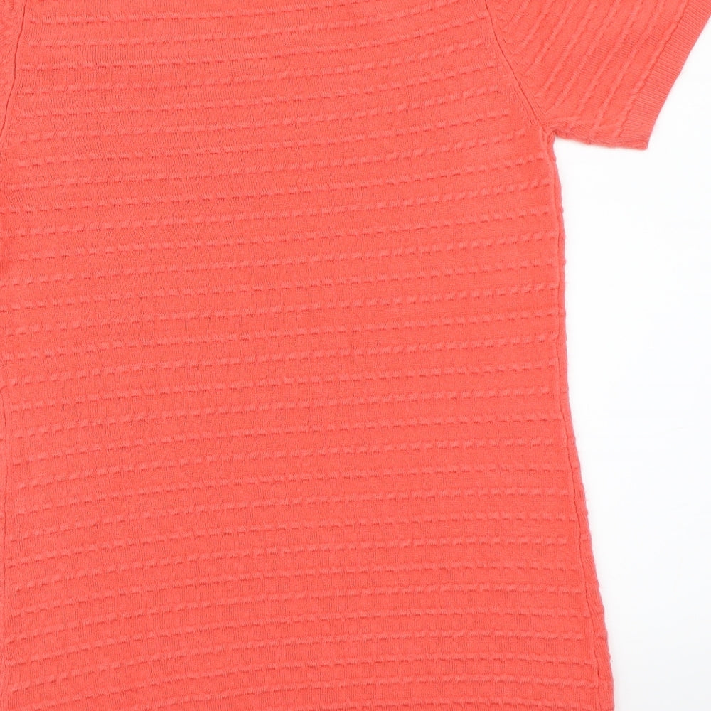 Papaya Womens Pink Knit Pullover Jumper Size 8