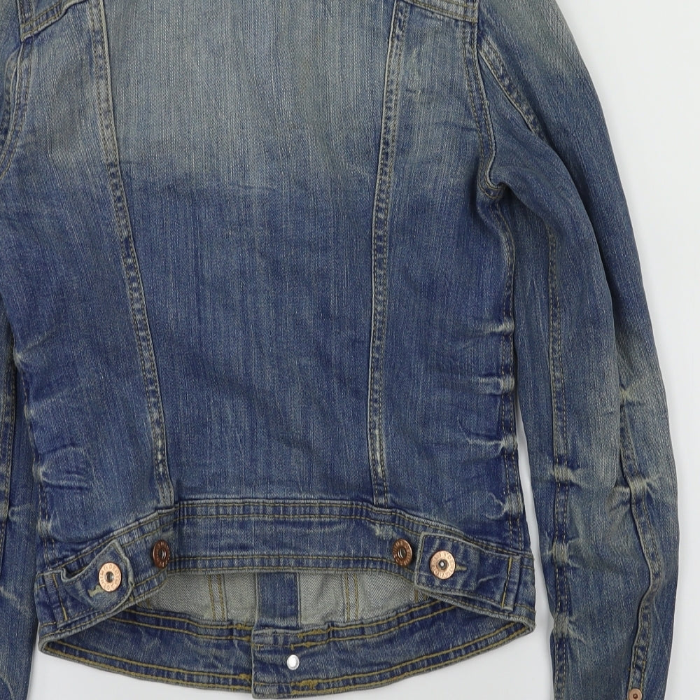 H&M Womens Blue Jacket Size 4