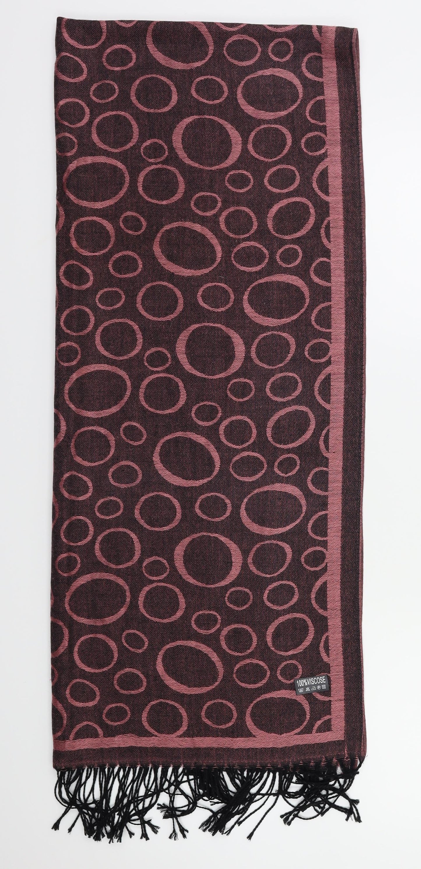 Preworn Womens Pink Floral Scarf