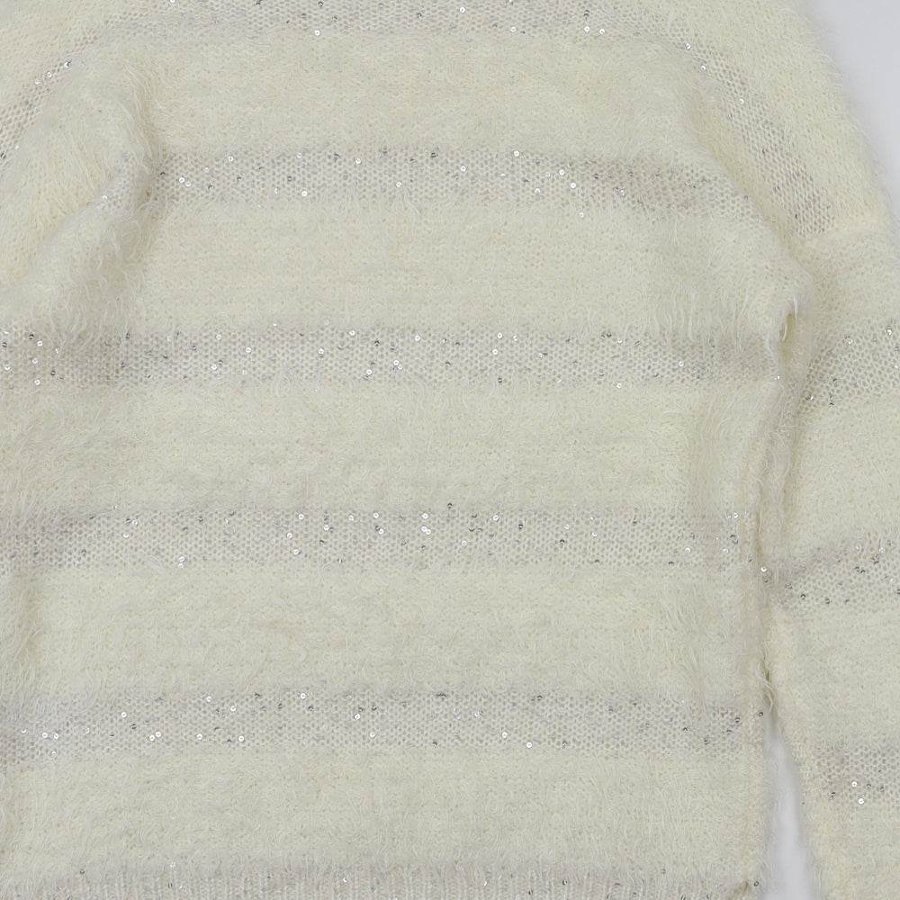 F&F Womens Ivory Pullover Jumper Size 10