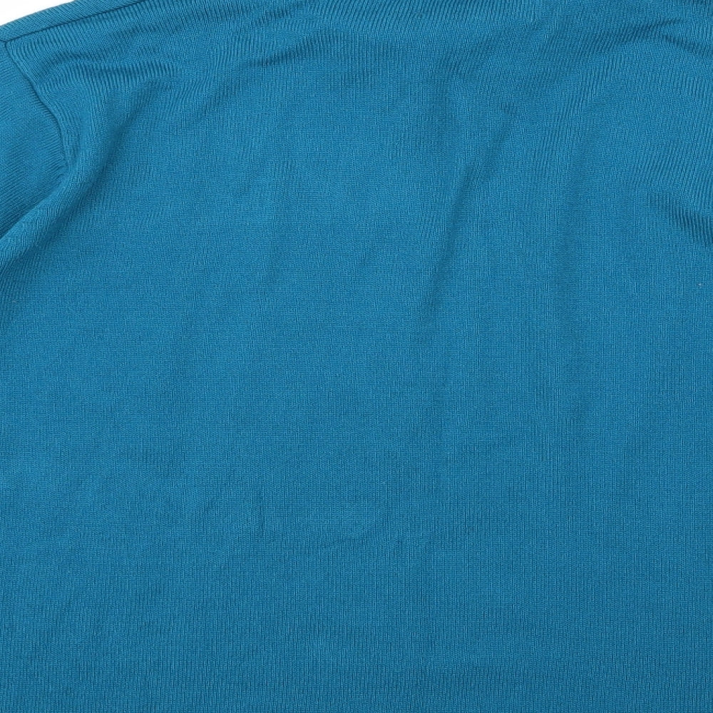Angelina Azani Womens Blue Knit Pullover Jumper Size L