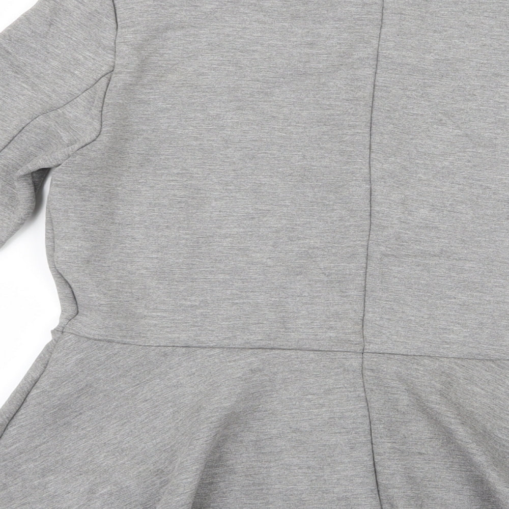 Topshop Womens Grey Jacket Size 10