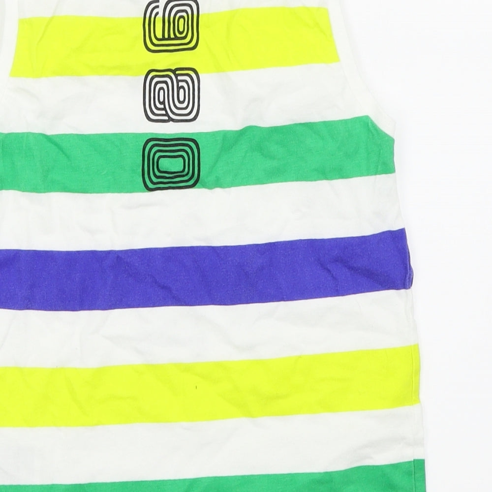 Mayoral Boys Multicoloured Striped Basic Tank Size 7 Years