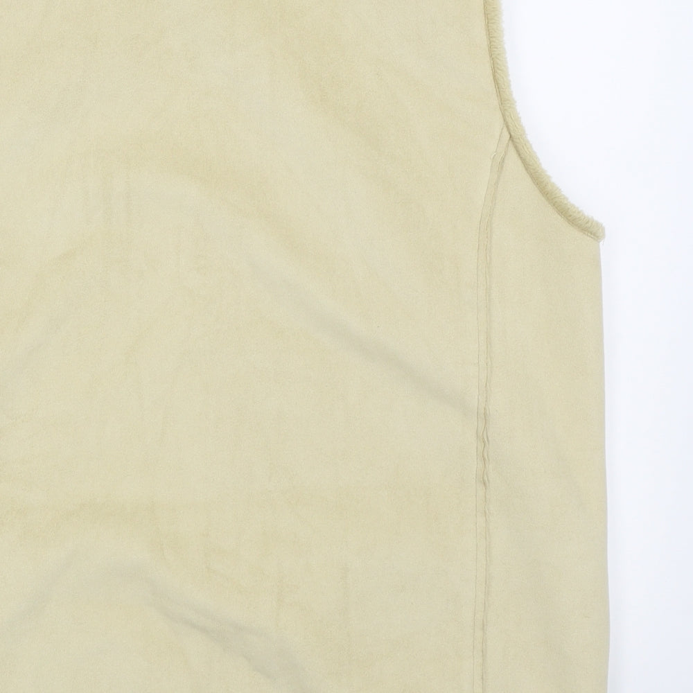 Alice Collins Womens Beige Gilet Coat Size 16