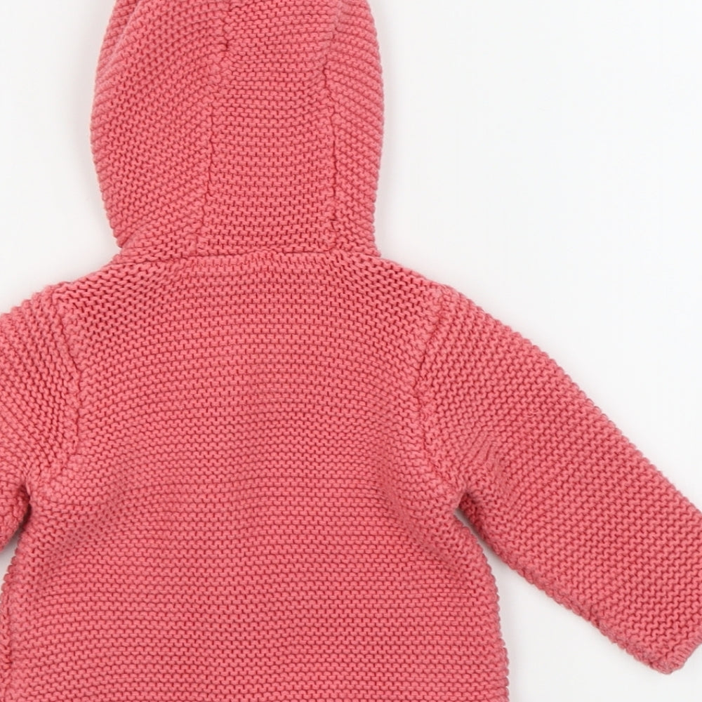 M&S Pink Cardigan Jumper Size 3-6 Months