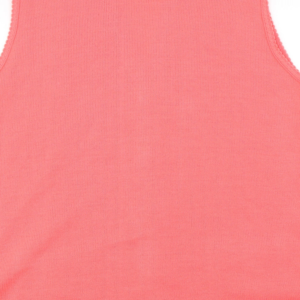Future Lady Womens Orange Cardigan Jumper Size L
