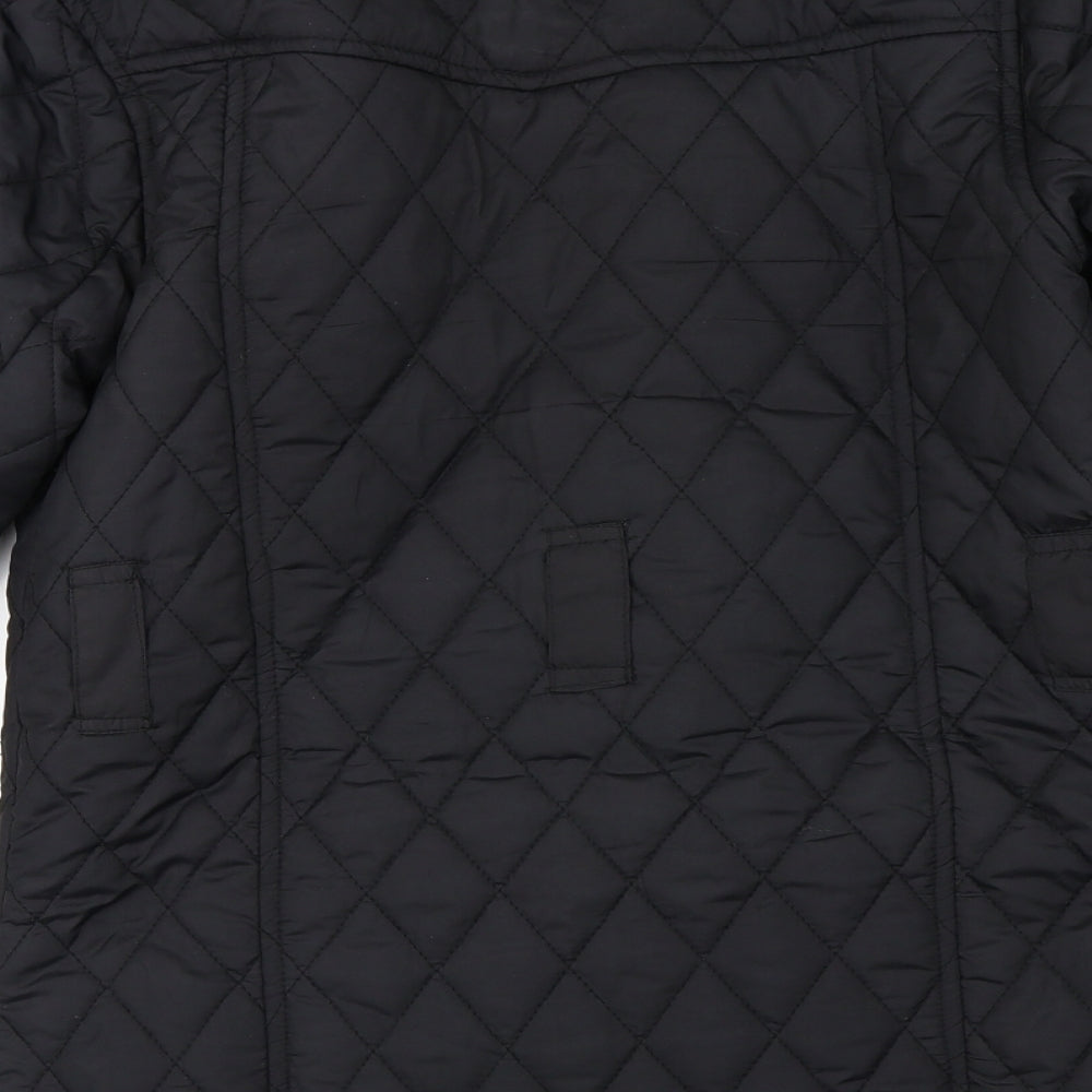 denim co Womens Black Jacket Coat Size 10