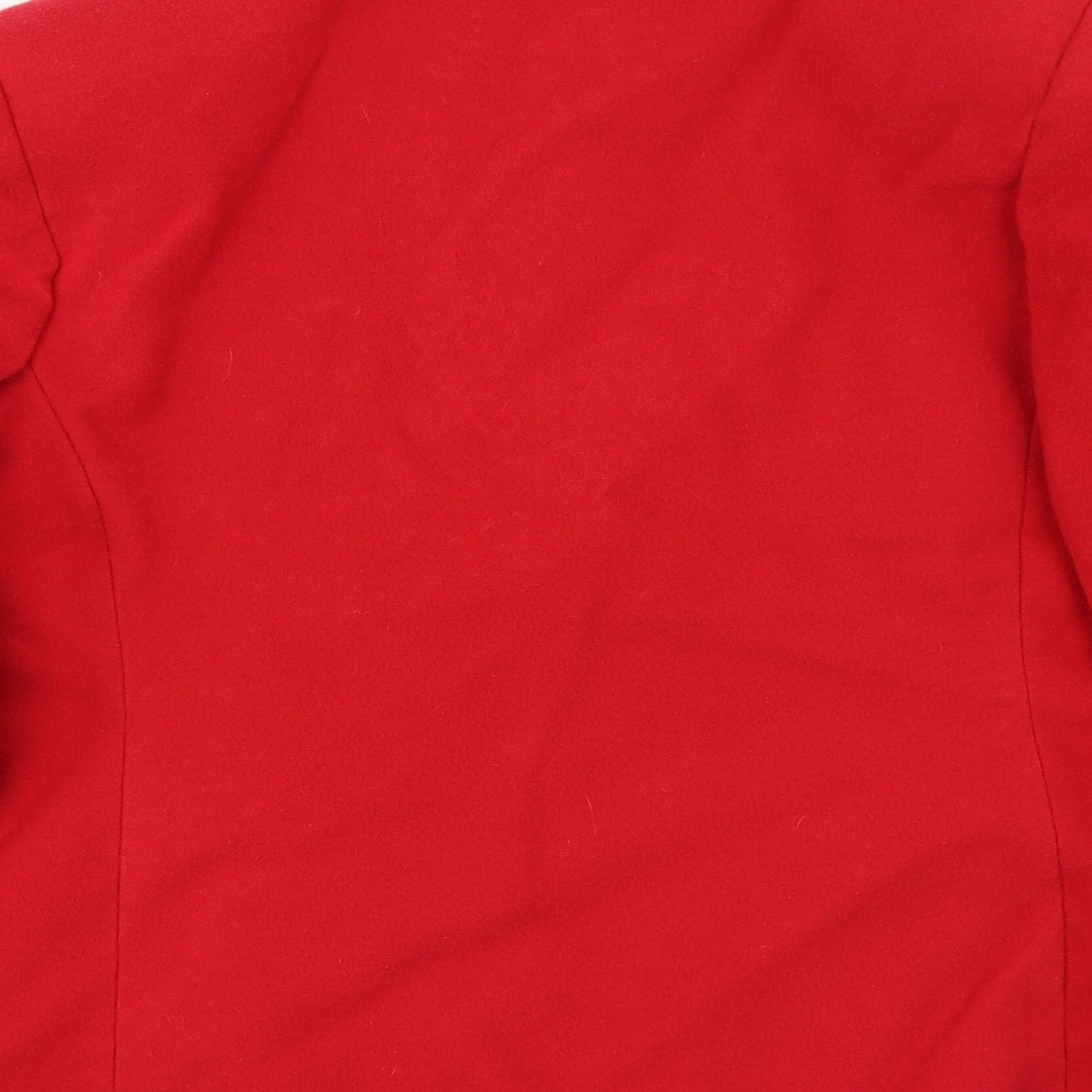 Kesta London Womens Red Jacket Coat Size 16