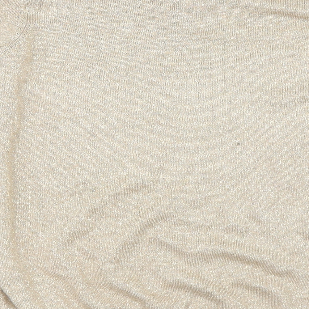 F&F Womens Gold Pullover Jumper Size 14