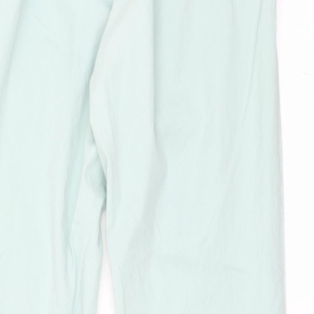H&M Womens Blue Chino Trousers Size 36 L28.5 in