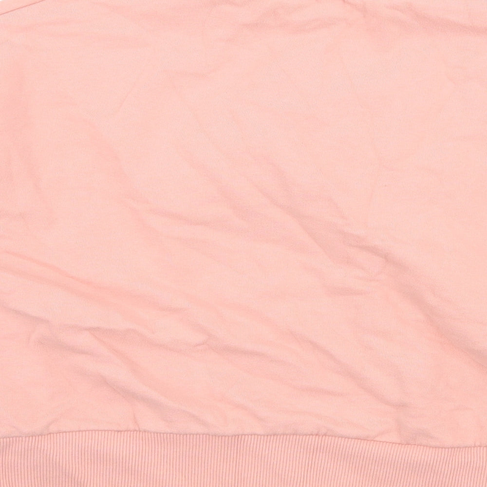 River Island Girls Pink Jersey Pullover Sweatshirt Size 11-12 Years - Be Unique