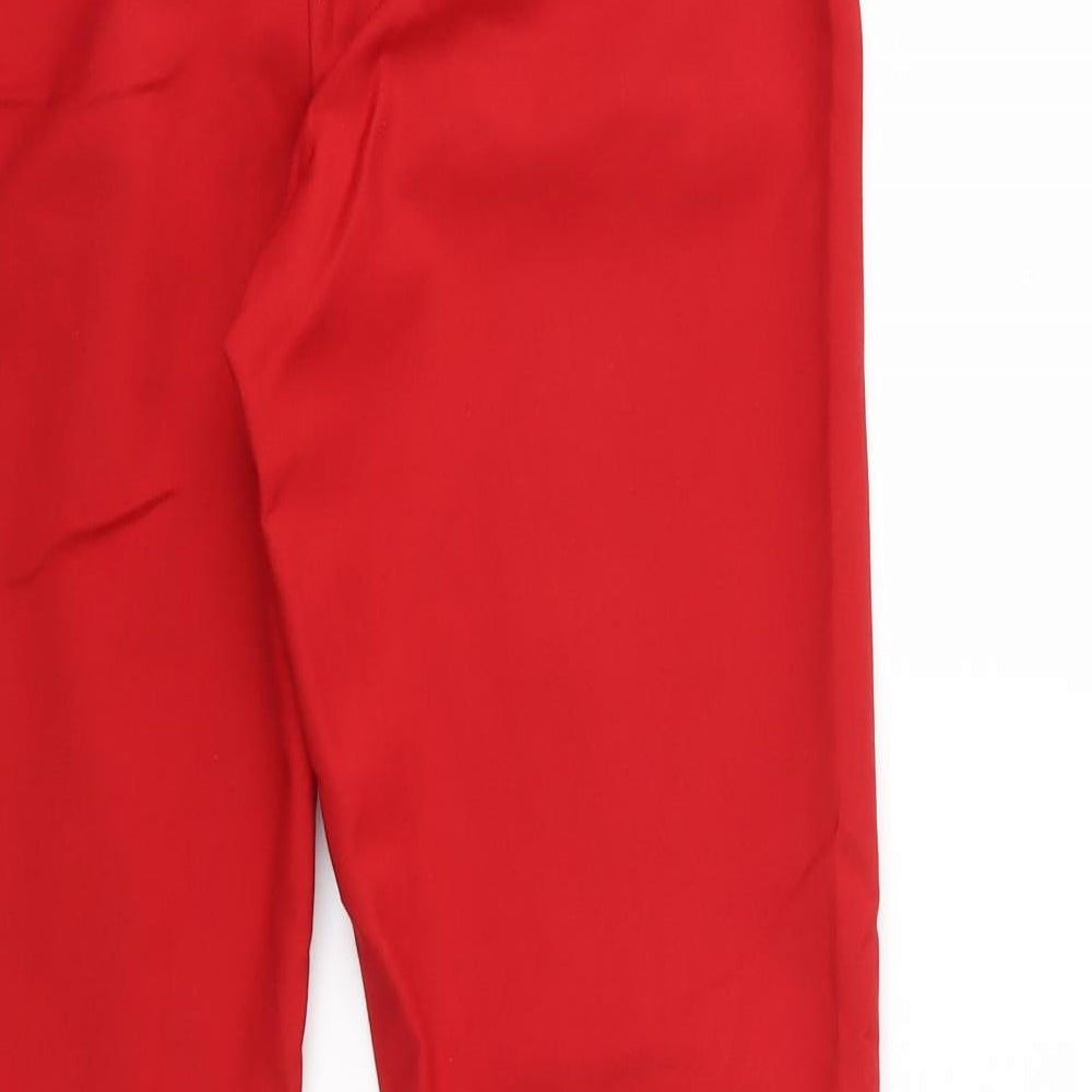 Zara Womens Red Trousers Size 8 L29 in