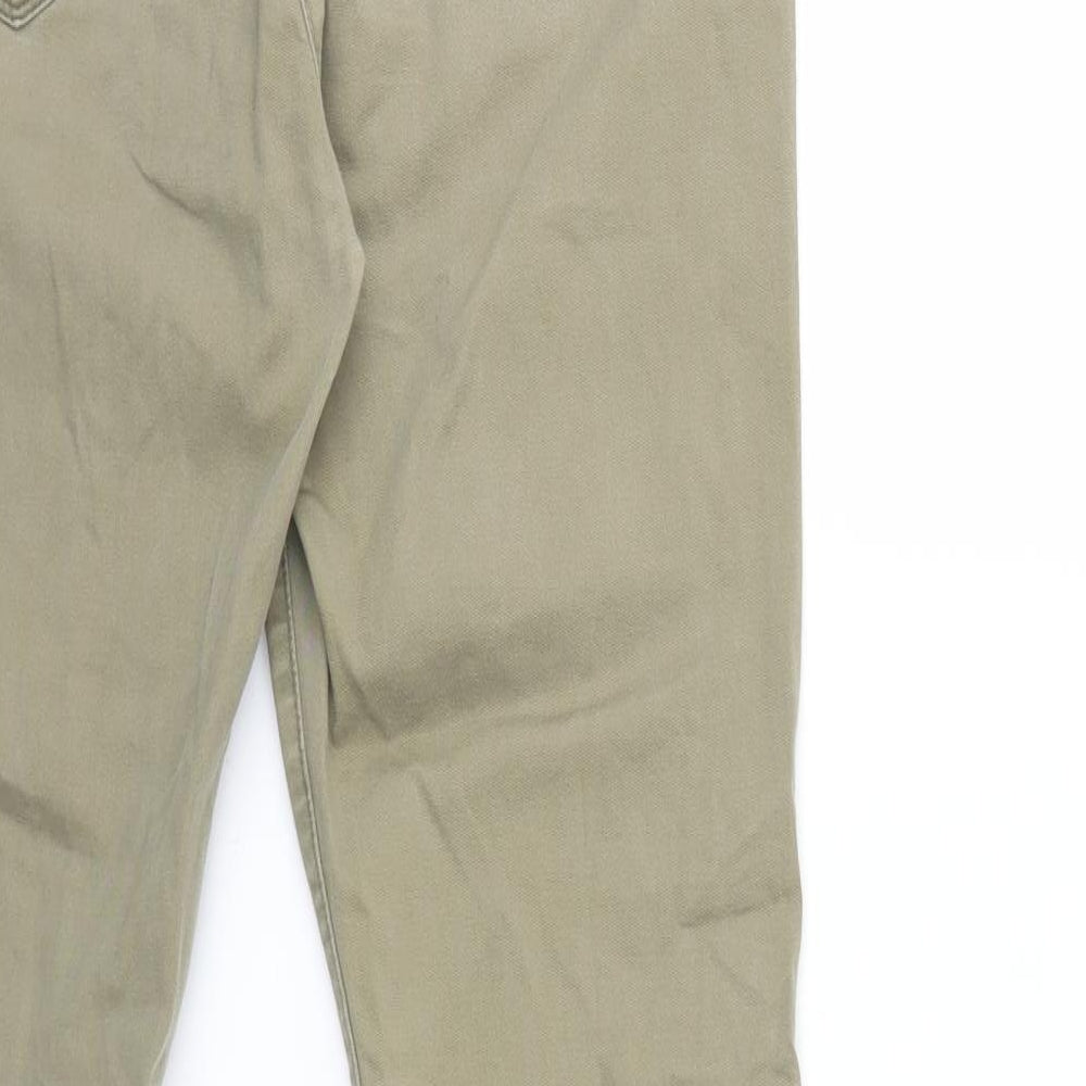 Papaya Womens Green Denim Skinny Jeans Size 30 in L29 in