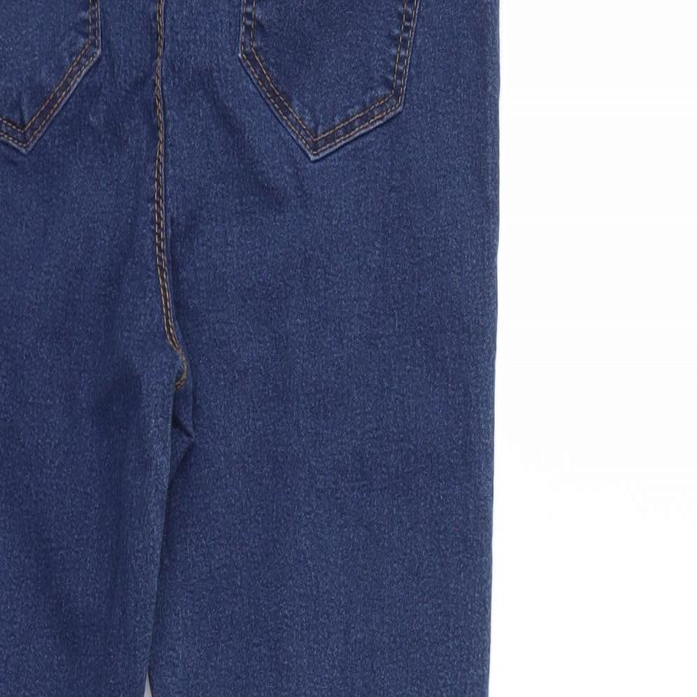 Denim & Co. Womens Blue Denim Skinny Jeans Size 14 L25 in