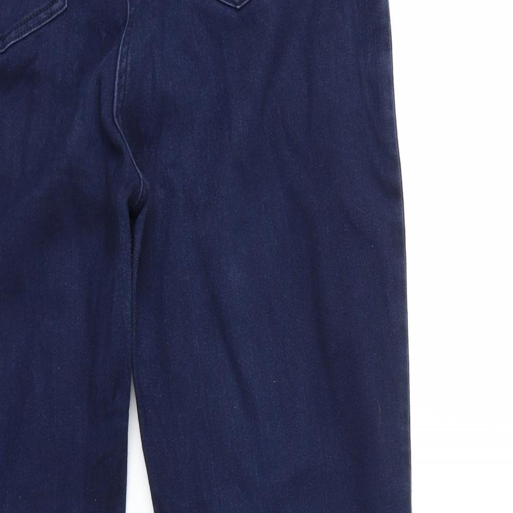 Per Una Womens Blue Denim Straight Jeans Size 32 in L27 in