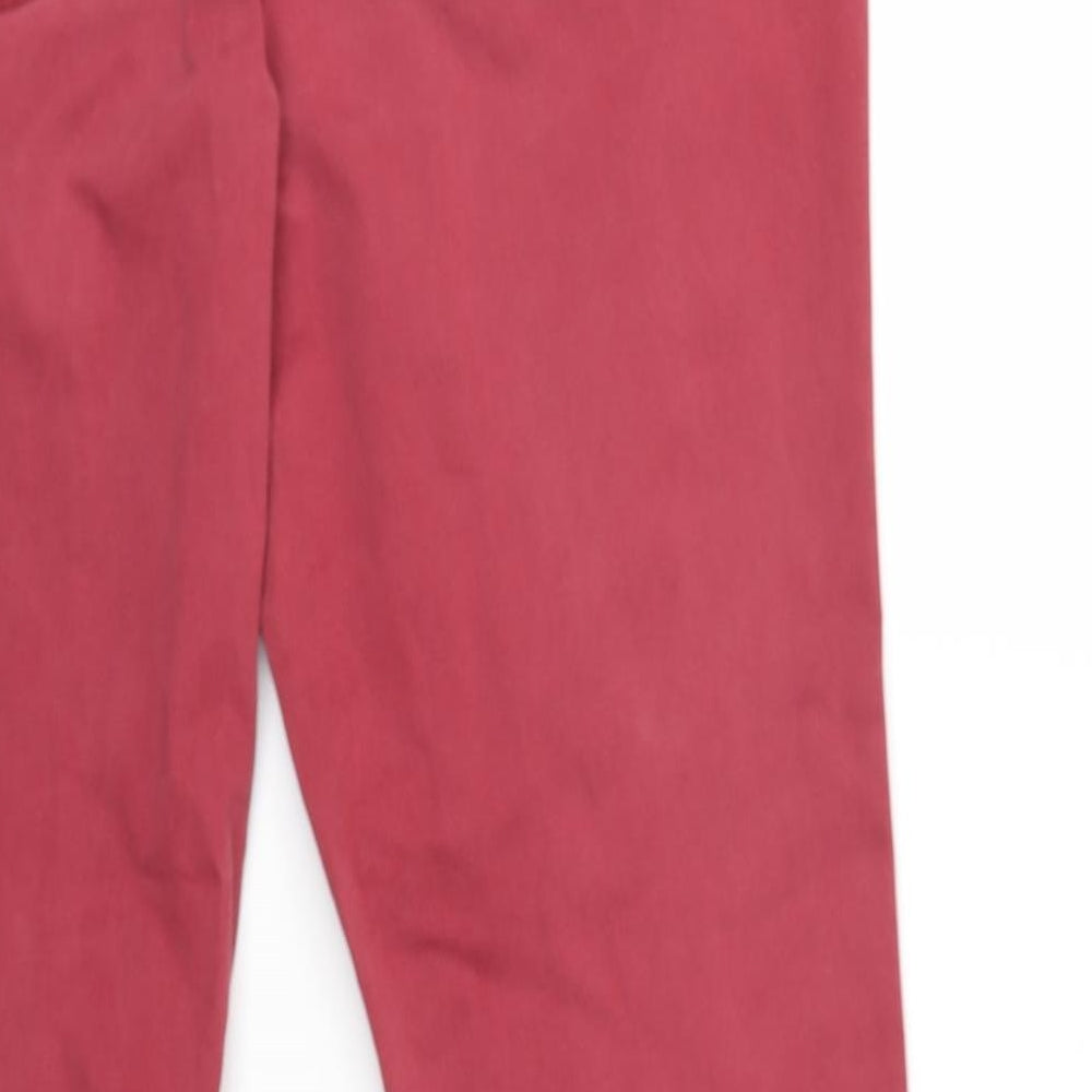 BHS Womens Red Denim Skinny Jeans Size 16 L29 in