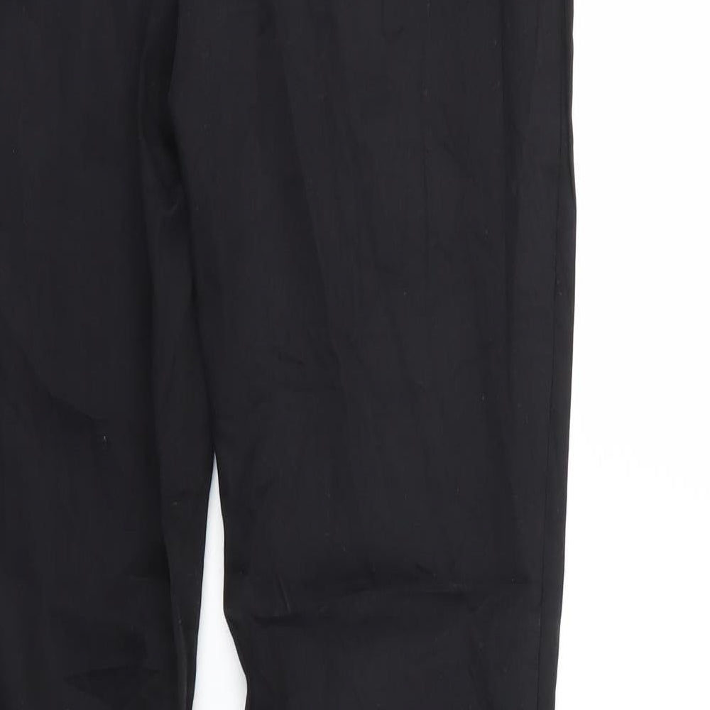 Oodji Womens Black Trousers Size 30 in L32 in