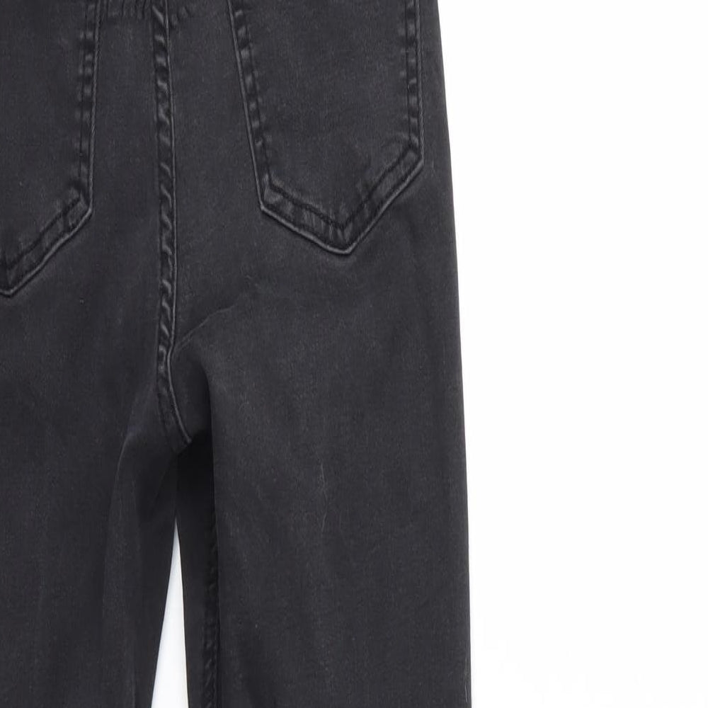 Missguided Womens Black Denim Skinny Jeans Size 8 L26 in