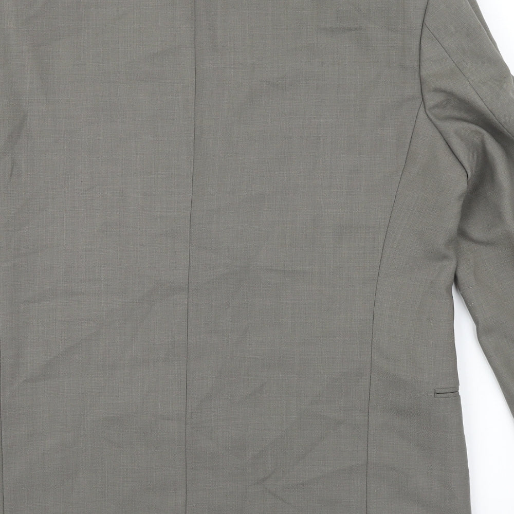 M&S Mens Grey Jacket Size 36 - false pockets