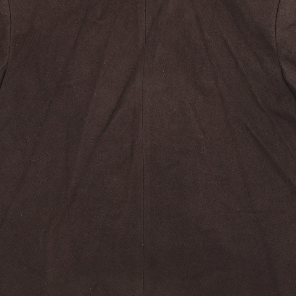 St Michael Womens Grey Overcoat Coat Size 14